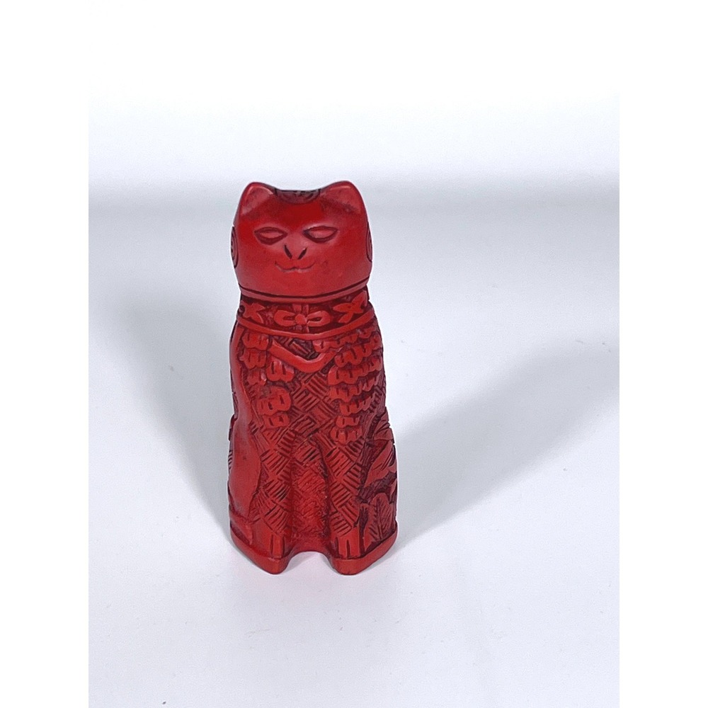 Franklin Mint Curio Cabinet Cats Collection Cinnabar Vintage 1988 Retired EUC